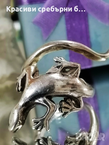 Регулируем сребърен пръстен , лесно оразмерим , снимка 4 - Пръстени - 53892463