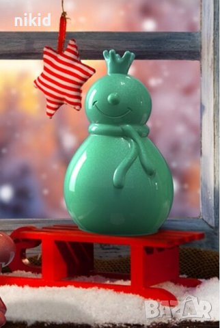 3D Снежен човек с корона силиконов молд форма шоколад гипс смола свещ декор , снимка 2 - Форми - 37996029