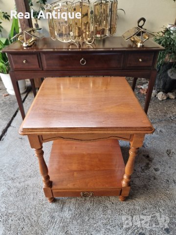 Уникална антикварна дизайнерска шведска масичка , снимка 4 - Антикварни и старинни предмети - 42420125