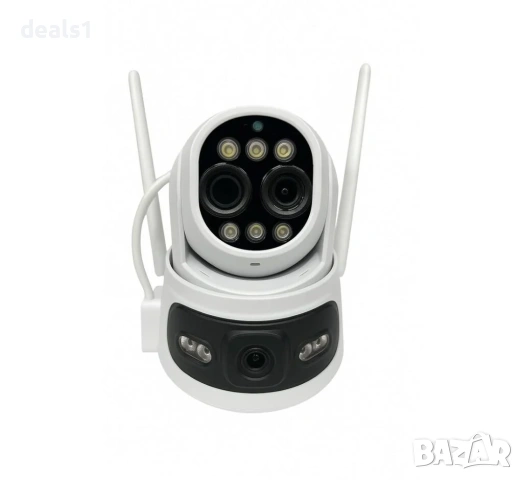 WiFi IP 10MP 10х Zoom Триобективна Камера Двупосочно аудио Цветно нощно виждане iCSee APP, снимка 3 - IP камери - 47866970