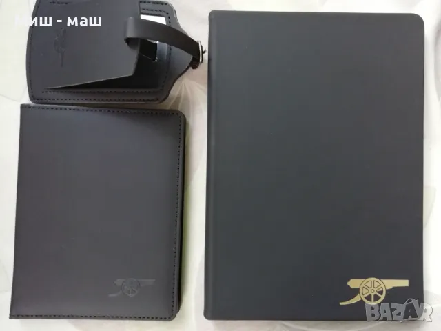 Арсенал / Arsenal Лого на визитник , етикет за чанта , тефтер 