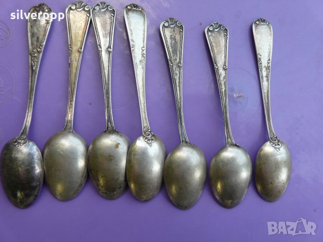 Френски сребърни лъжички , снимка 4 - Антикварни и старинни предмети - 34057712
