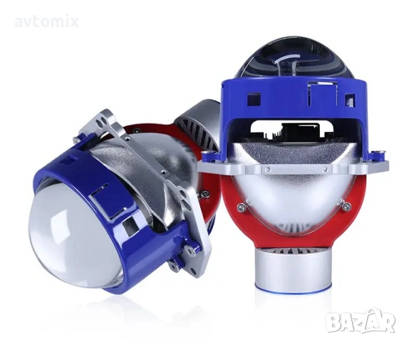 Bi-LED лупи за вграждане във фарове 3"инча 130W 8000lm 12V +500% Яркост,2 броя, снимка 6 - Аксесоари и консумативи - 54343998