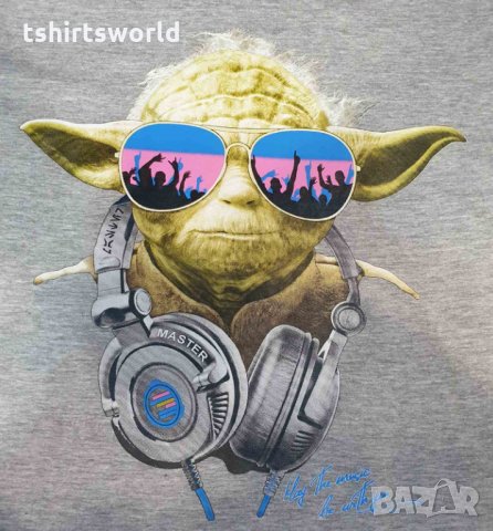 Нова мъжка тениска с трансферен печат Йода, Междузвездни войни (Star Wars), снимка 8 - Тениски - 28263588