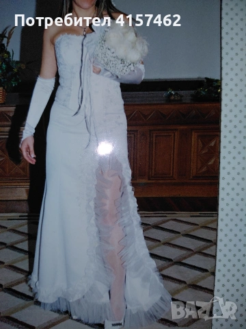 невероятна късметлийска сватбена рокля от 2части , снимка 18 - Рокли - 53131657