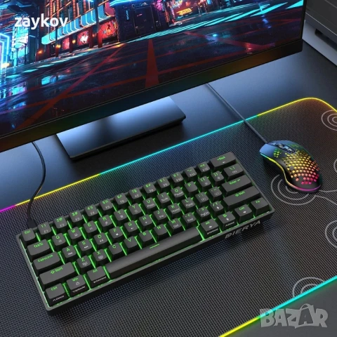 Геймърска клавиатура Dierya DK61se, снимка 2 - Клавиатури и мишки - 50630394