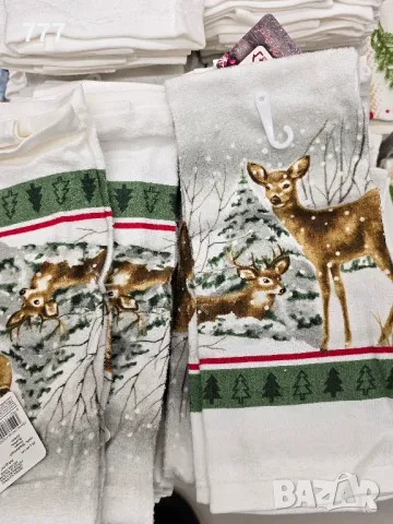 коледни кърпи хавлии  35х60 см, снимка 4 - Хавлиени кърпи - 48254927