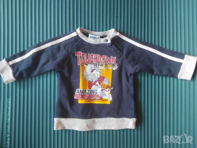 Bimbus - оригинална детска блуза с носорог - 6 месечна възраст