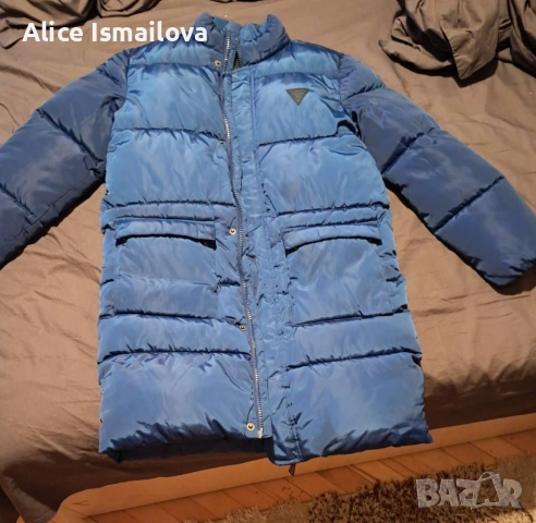 Зимно яке Guess, син цвят 