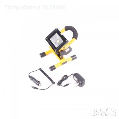 АКУМУЛАТОРЕН LED ПРОЖЕКТОР 10 ИЛИ 20W , снимка 5 - Прожектори - 40114110