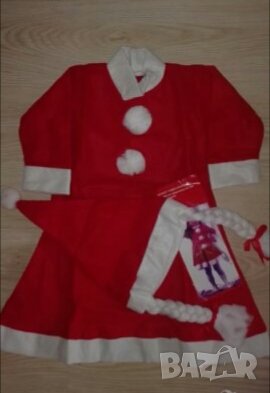 Коледен костюм за момиче, снимка 1 - Детски рокли и поли - 27278399
