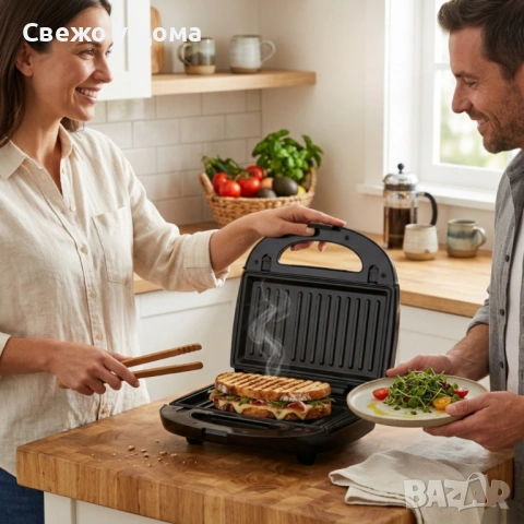 Уред за сандвичи и гофрети 2в1 Muhler MH-899D, грил плочa/ белгийска гофрета, снимка 10 - Гофретници - 54217317