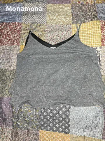 Красив сребрист топ, снимка 1