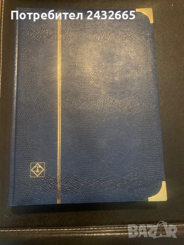 Lighthouse / Leuchtturm Класьор за марки “ COMFORT DELUXE “ ~ Blue, 64 черни стр.