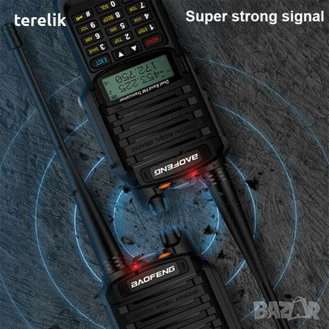 █▬█ █ ▀█ Нови 2026 BAOFENG 9R PLUS 22W 11000MAH двубандова Радиостанция Водоустойчиви PMR dual band , снимка 4 - Ловно оръжие - 39254189