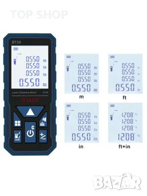 Лазерна ролетка DTAPE 50m. Лазерен дистанционен метър