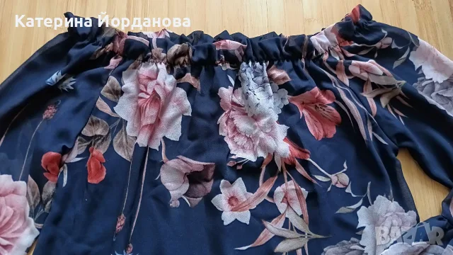 Пъстра дамска блуза, снимка 2 - Блузи с дълъг ръкав и пуловери - 56192154