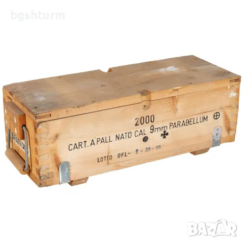 Кутия за муниции , дървена , тип 1 , ползвана, снимка 1