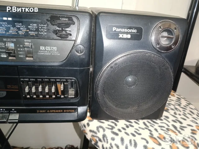 Стерео радиокасетофон PANASONIC RX-CS720, снимка 4 - Радиокасетофони, транзистори - 56541330