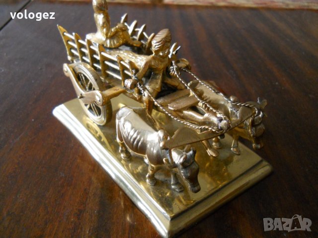 Старинна бронзова статуетка, снимка 3 - Антикварни и старинни предмети - 31548641