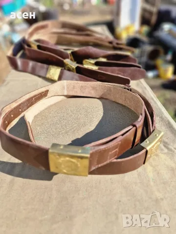 колани войнишки от естествена кожа , снимка 4 - Колани - 49731617