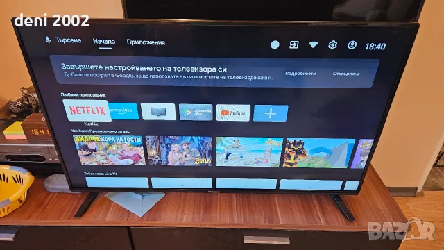 Телевизор 43"Led FULL HD Smart android tv , снимка 3 - Телевизори - 56330207
