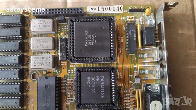 Ретро видео карта Paradise Systems PEGA2A 256KB 8-bit ISA, снимка 7 - Видеокарти - 54009880
