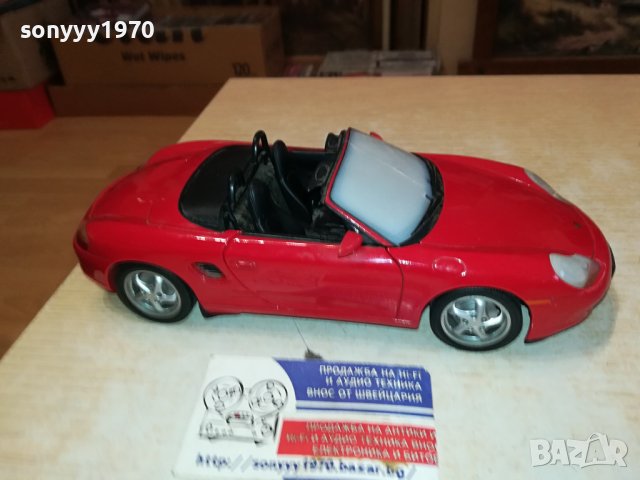 PORSCHE BOXTER 1/18-METAL-ВНОС GERMANY 3010231017, снимка 13 - Колекции - 42775560