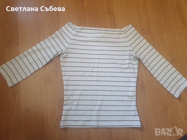 Блуза 3/4 ръкав райе, снимка 1 - Блузи с дълъг ръкав и пуловери - 30654338