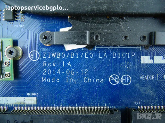 Дънна платка от лаптоп LENOVO B50-30 INTEL ZIWB0/B1/E0 LA-B101P Pentium N3540 nVidia GeForce GT 820M, снимка 6 - Части за лаптопи - 49108825