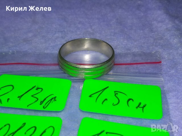 СТИЛЕН СРЕБЪРЕН ВИНТИДЖ АРТ ПРЪСТЕН СРЕБРО 925 АНГЛИЯ Тип ХАЛКА 40120, снимка 8 - Пръстени - 42761276