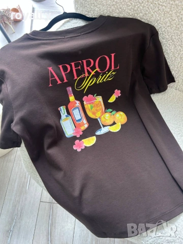 Нова Дамска Стилна Тениска , снимка 2 - Тениски - 54096385