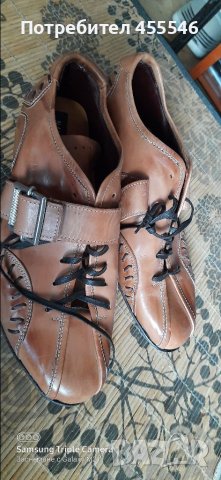 Обувки италиански оригинални от естествена кожа, снимка 2 - Спортно елегантни обувки - 36813417