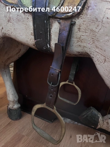 Античен дървен кон. Колекционерски предмет. Декорация, снимка 7 - Статуетки - 54230017