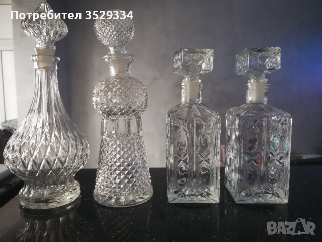 стъклени шишета за уиски , снимка 1 - Чаши - 44648033