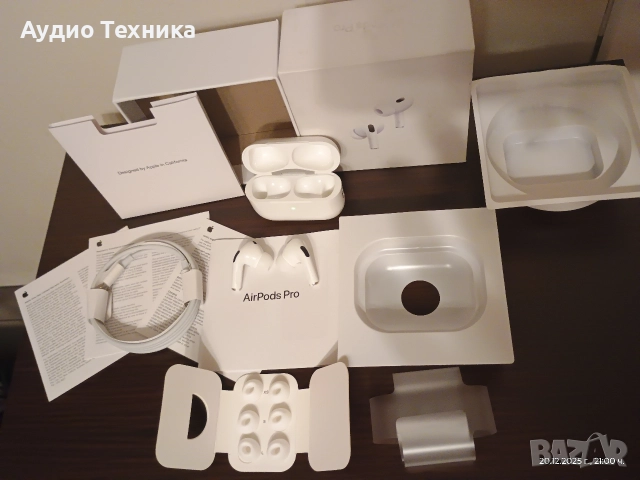 Чисто нови НЕУПОТРЕБЯВАНИ слушалки Apple AirPods Pro 2 generation, снимка 16 - Bluetooth слушалки - 52864410