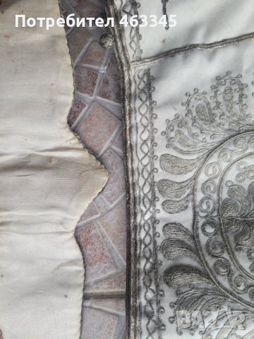 старинен, турски, османски сърмен елек с колан и кесия, снимка 6 - Антикварни и старинни предмети - 40225173