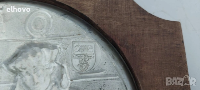 Релефна калаена картина, снимка 4 - Антикварни и старинни предмети - 29365882