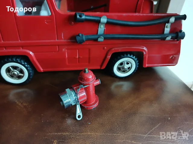 Ретро ламаринена играчка количка  пожарна Tonka , снимка 6 - Колекции - 55851059