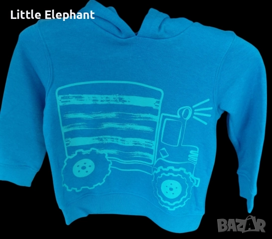 Суитчер с качулка за 3-4 годишно момченце тракторче,Англия/нова