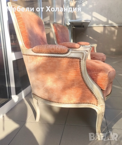 две солидни кресла Луи, снимка 3 - Дивани и мека мебел - 52824942
