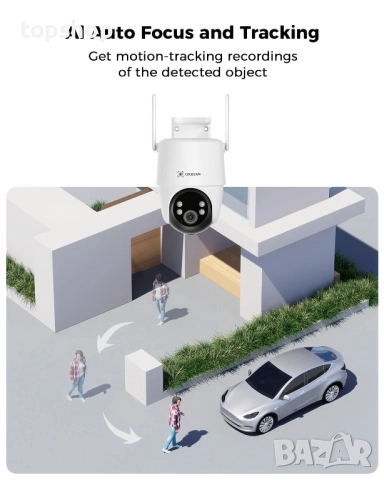 Чисто нова тествана соларна камера с вградена сим карта COCOCAM ZY-G6 24/7 без нужда от интернет..., снимка 4 - Комплекти за видеонаблюдение - 51637828