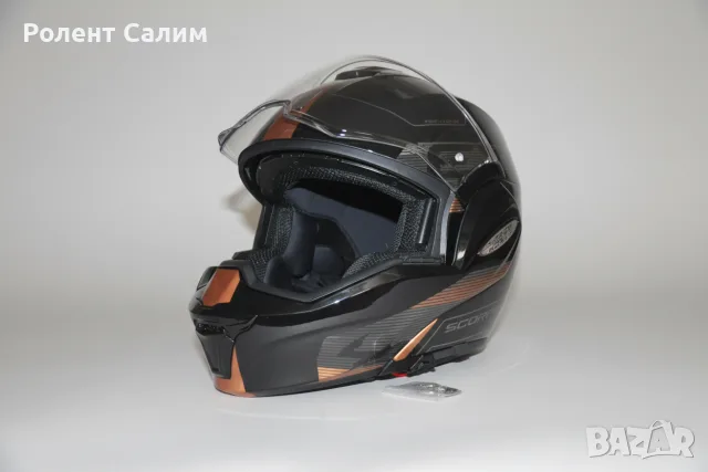 Мото каска Scorpion EXO-TECH EVO Tech (Размер L) – Пълен комплект, Като нова!, снимка 5 - Аксесоари и консумативи - 56016133