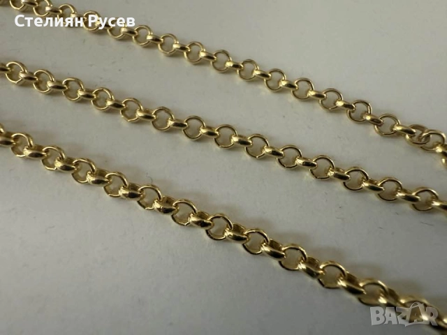 НОВ 8.82гр 56см златен ланец версаче / златно колие / синджир / ланец / злато / златен / GOLD 585 / , снимка 7 - Колиета, медальони, синджири - 52131466