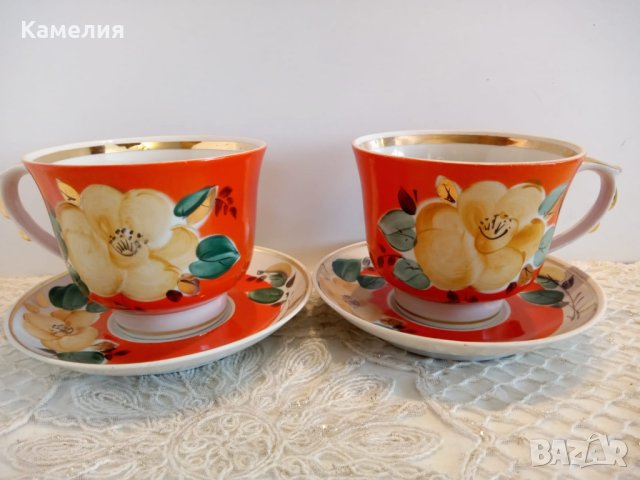 Руски порцелан , снимка 4 - Чаши - 40544168