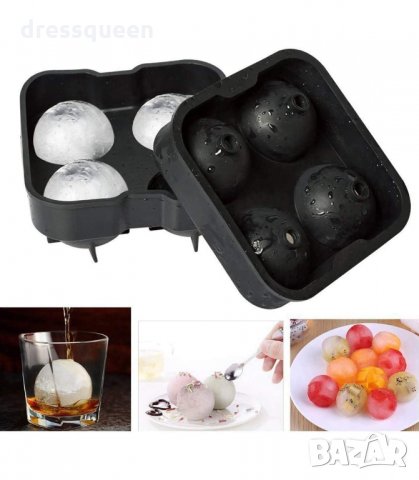 2955 Силиконова форма за 4 бр. големи лед топки, снимка 8 - Форми - 34264969
