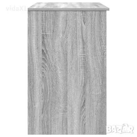 vidaXL Бюро, сив сонома, 86x49x76 см, инженерно дърво, снимка 7 - Бюра - 56148378