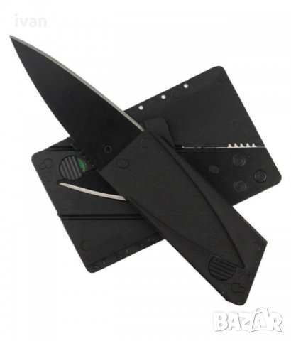 Нож с размерите на кредитна карта, снимка 2 - Екипировка - 31087087