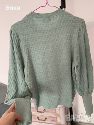 Пуловер цвят мента на Only в размер Л, снимка 9 - Блузи с дълъг ръкав и пуловери - 44407351