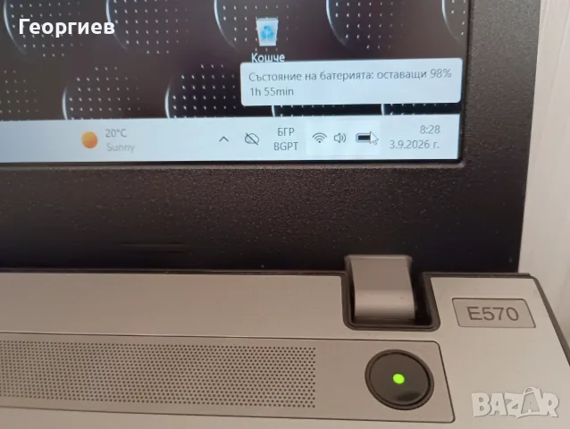 Лаптоп Lenovo ThinkPad E570 – 15.6  Core i5-7200U, снимка 7 - Лаптопи за работа - 55935447